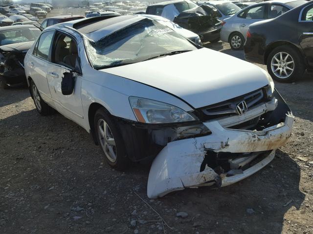 1HGCM56855A145565 - 2005 HONDA ACCORD EX WHITE photo 1