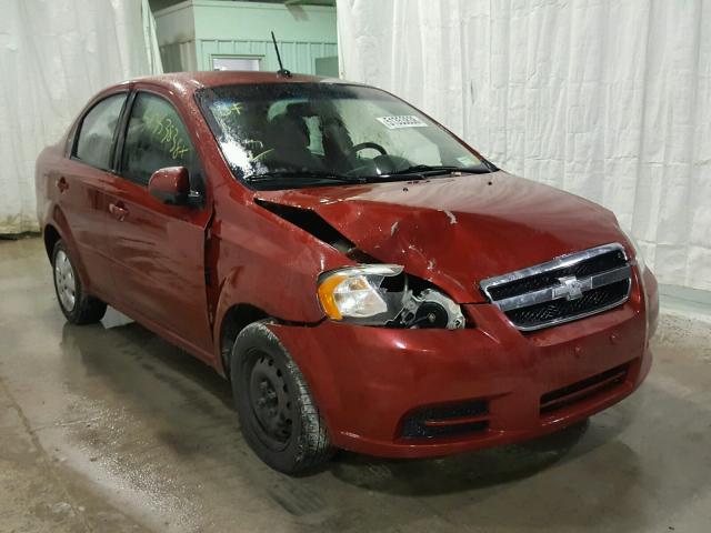 KL1TD5DE4AB125083 - 2010 CHEVROLET AVEO LS RED photo 1