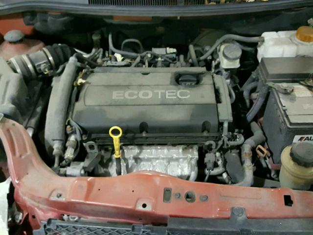 KL1TD5DE4AB125083 - 2010 CHEVROLET AVEO LS RED photo 7