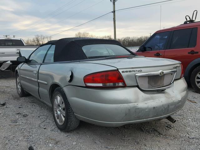 1C3EL65R06N172844 - 2006 CHRYSLER SEBRING LI GREEN photo 3