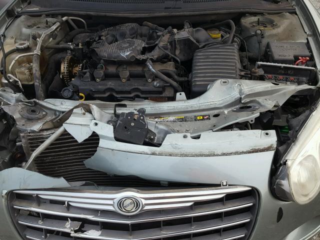 1C3EL65R06N172844 - 2006 CHRYSLER SEBRING LI GREEN photo 7