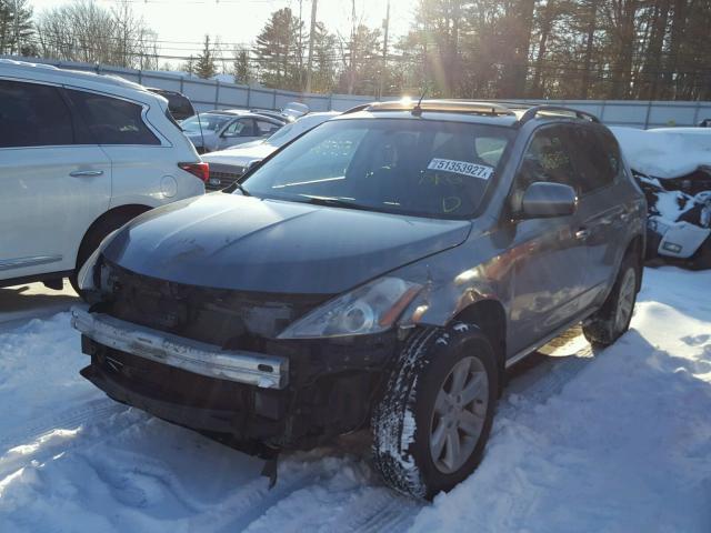 JN8AZ08W77W623291 - 2007 NISSAN MURANO SL GRAY photo 2