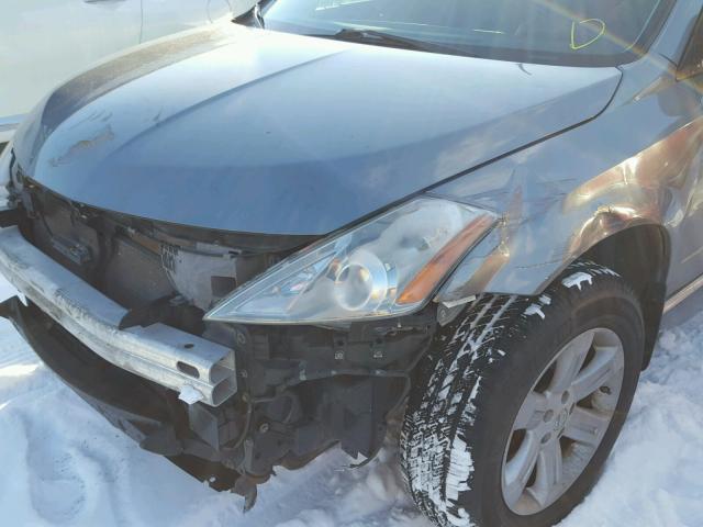 JN8AZ08W77W623291 - 2007 NISSAN MURANO SL GRAY photo 9