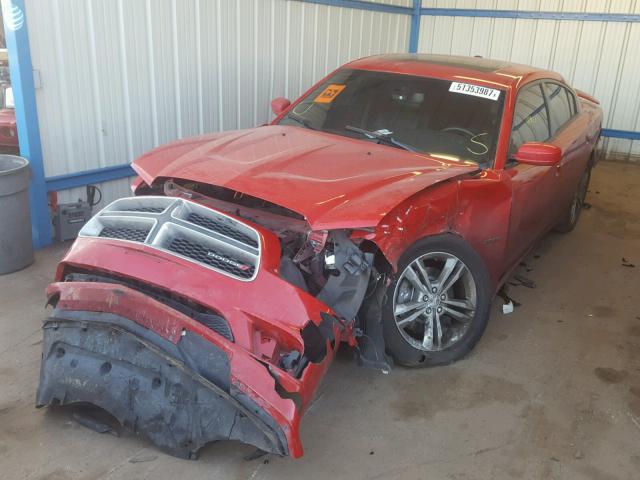 2C3CDXDT5CH222505 - 2012 DODGE CHARGER R/ RED photo 2