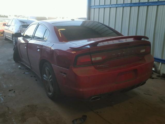 2C3CDXDT5CH222505 - 2012 DODGE CHARGER R/ RED photo 3