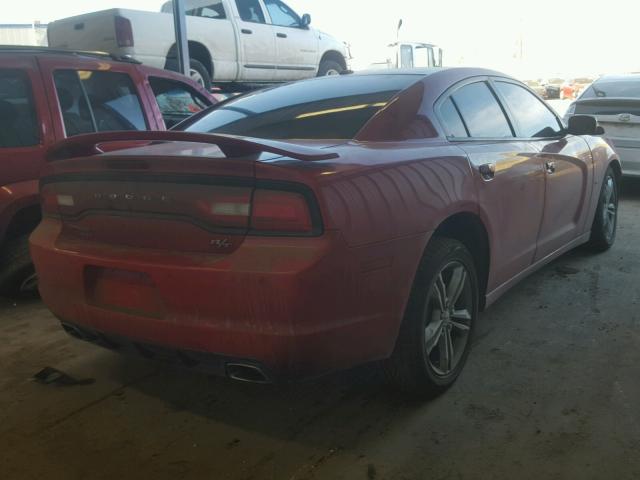 2C3CDXDT5CH222505 - 2012 DODGE CHARGER R/ RED photo 4