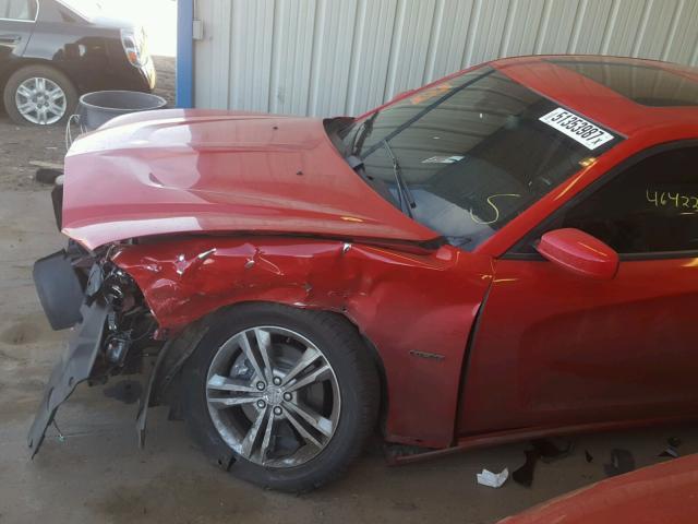 2C3CDXDT5CH222505 - 2012 DODGE CHARGER R/ RED photo 9