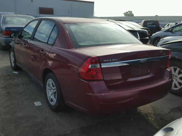 1G1ZS58F17F249754 - 2007 CHEVROLET MALIBU LS BURGUNDY photo 3