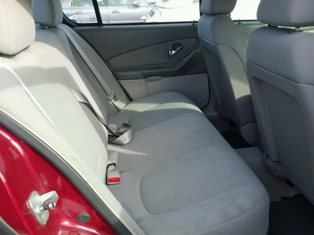 1G1ZS58F17F249754 - 2007 CHEVROLET MALIBU LS BURGUNDY photo 6