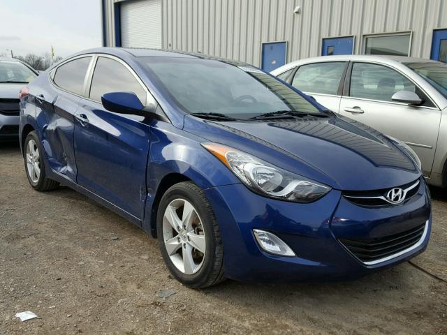 KMHDH4AE5DU633602 - 2013 HYUNDAI ELANTRA GL BLUE photo 1