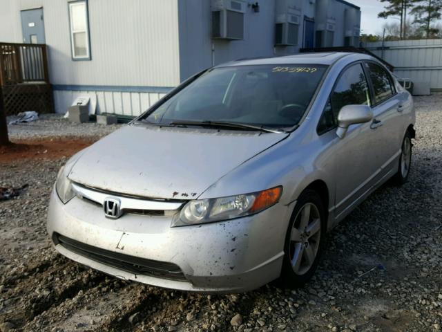 1HGFA16846L100301 - 2006 HONDA CIVIC EX SILVER photo 2