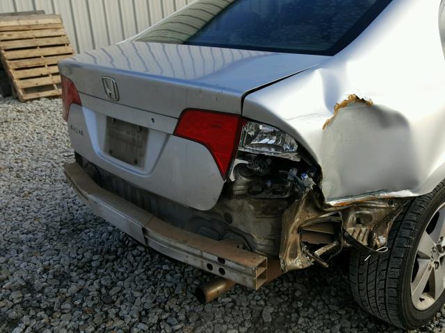 1HGFA16846L100301 - 2006 HONDA CIVIC EX SILVER photo 9