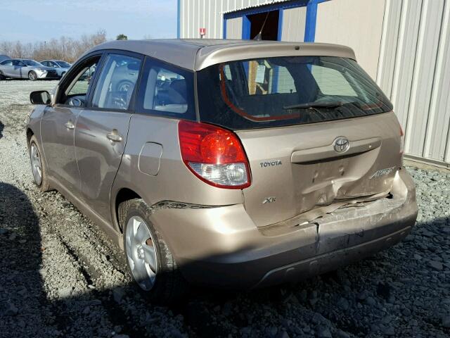 2T1KR32E83C059249 - 2003 TOYOTA COROLLA MA BEIGE photo 3