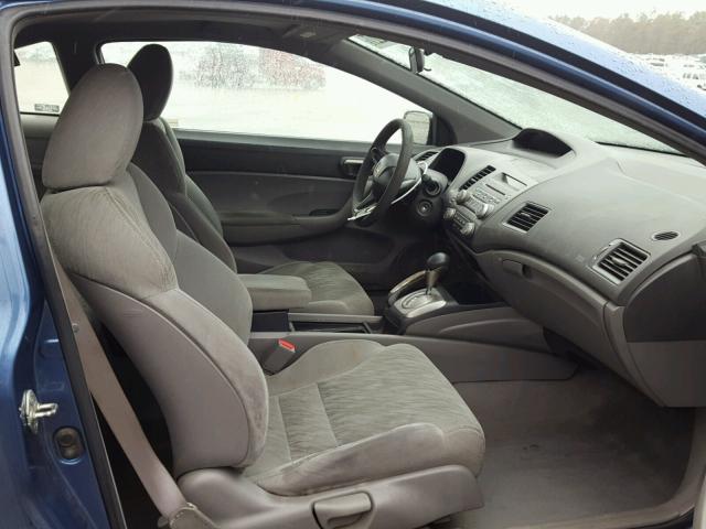 2HGFG12647H567607 - 2007 HONDA CIVIC LX BLUE photo 5