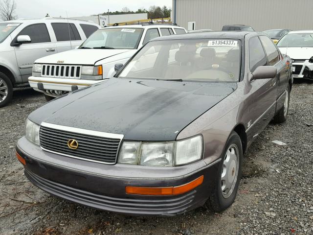 JT8UF11E4R0195970 - 1994 LEXUS LS 400 GRAY photo 2