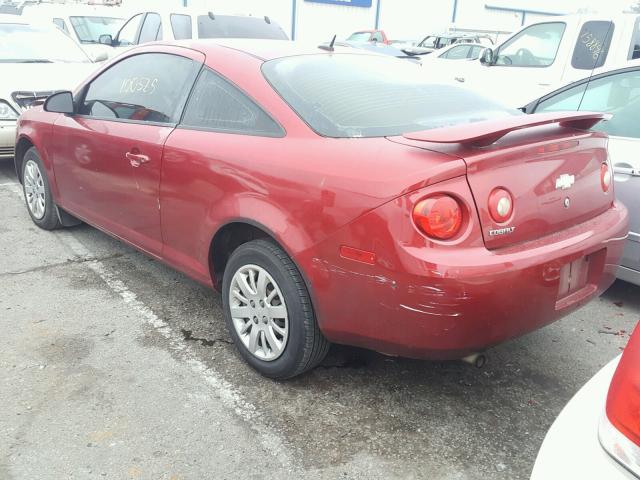 1G1AB1F58A7151760 - 2010 CHEVROLET COBALT LS RED photo 3