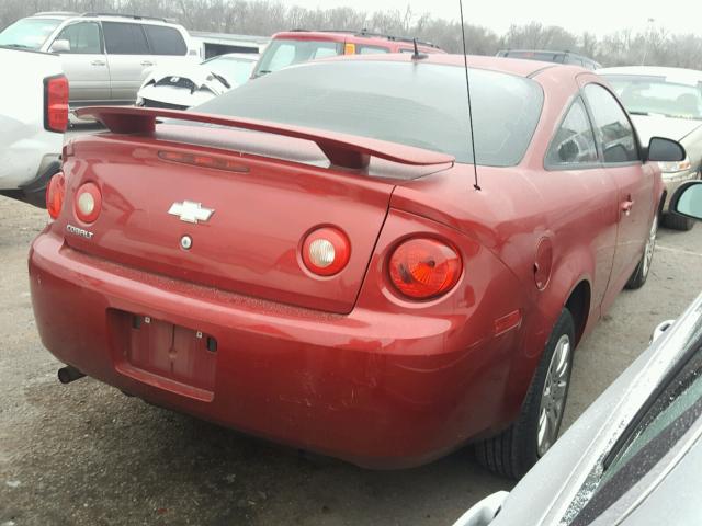 1G1AB1F58A7151760 - 2010 CHEVROLET COBALT LS RED photo 4