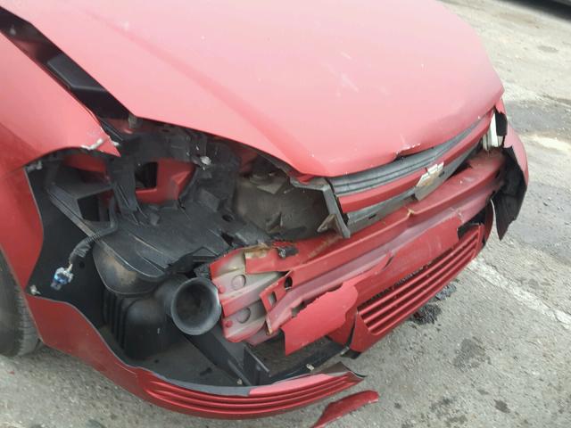 1G1AB1F58A7151760 - 2010 CHEVROLET COBALT LS RED photo 9