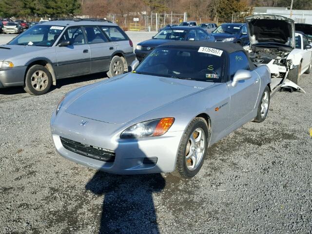 JHMAP11482T008774 - 2002 HONDA S2000 SILVER photo 2