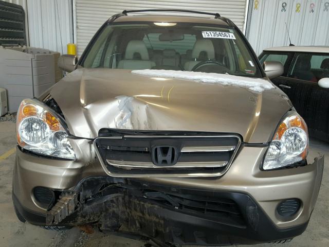 JHLRD78995C051335 - 2005 HONDA CR-V SE GOLD photo 7