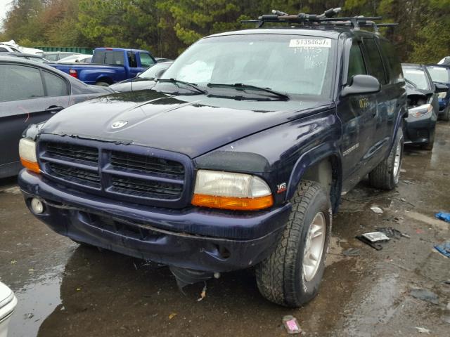 1B4HS28Y4WF149730 - 1998 DODGE DURANGO PURPLE photo 2