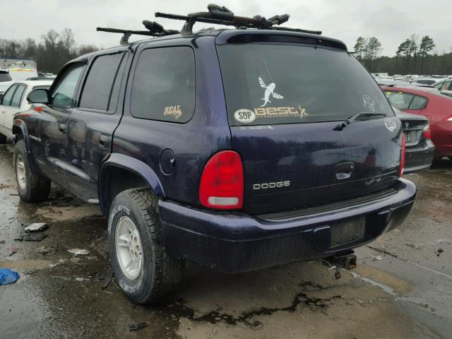 1B4HS28Y4WF149730 - 1998 DODGE DURANGO PURPLE photo 3