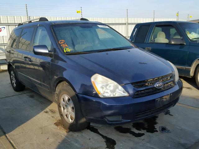 KNDMB233766055015 - 2006 KIA SEDONA EX BLUE photo 1