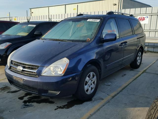 KNDMB233766055015 - 2006 KIA SEDONA EX BLUE photo 2