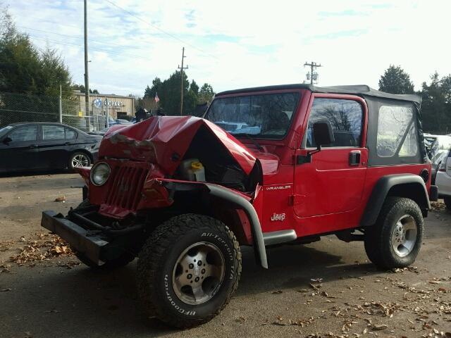 1J4FA39S02P758454 - 2002 JEEP WRANGLER / RED photo 2