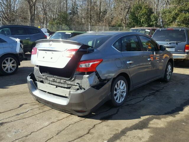 3N1AB7AP7HY319810 - 2017 NISSAN SENTRA S GRAY photo 4