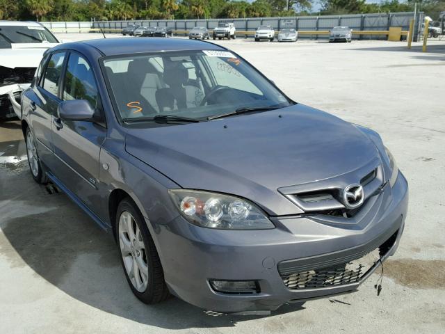 JM1BK343181867289 - 2008 MAZDA 3 HATCHBAC GRAY photo 1