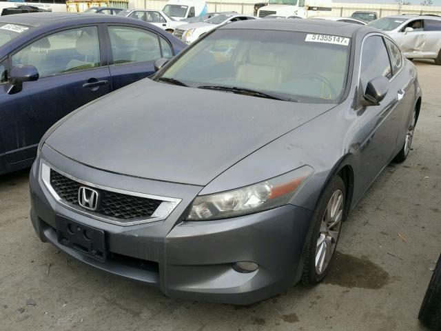 1HGCS22859A003006 - 2009 HONDA ACCORD EXL GRAY photo 2