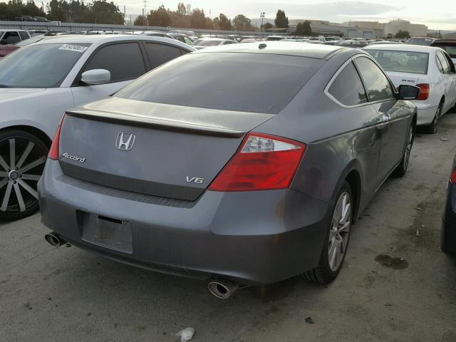 1HGCS22859A003006 - 2009 HONDA ACCORD EXL GRAY photo 4