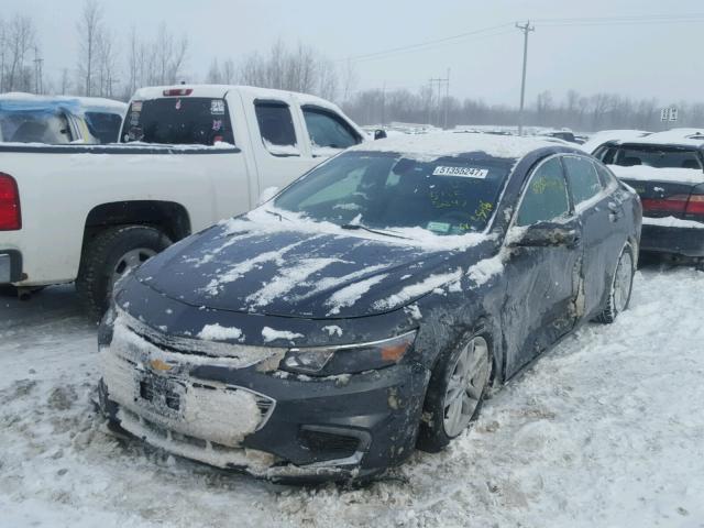 1G1ZE5ST4HF111875 - 2017 CHEVROLET MALIBU LT BLACK photo 2