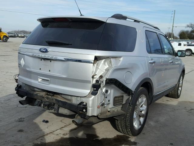 1FMHK7D8XBGA78653 - 2011 FORD EXPLORER X SILVER photo 4