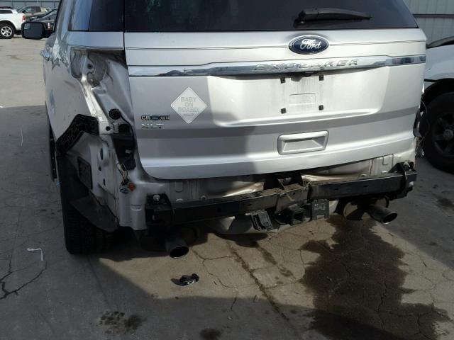 1FMHK7D8XBGA78653 - 2011 FORD EXPLORER X SILVER photo 9