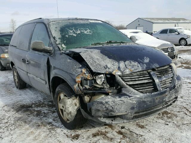 1D4GP24R27B152992 - 2007 DODGE GRAND CARA BLUE photo 1