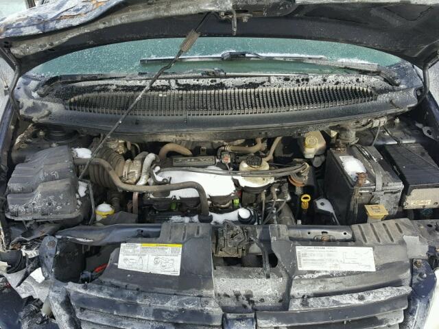 1D4GP24R27B152992 - 2007 DODGE GRAND CARA BLUE photo 7