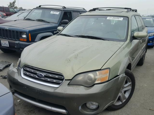 4S4BP86C254352609 - 2005 SUBARU LEGACY OUT GREEN photo 2