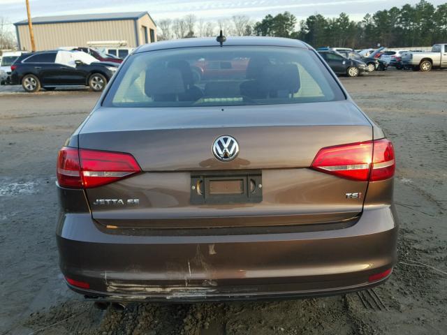 3VWD17AJ8FM242584 - 2015 VOLKSWAGEN JETTA SE BROWN photo 9