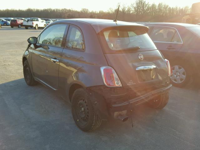 3C3CFFAR0FT643198 - 2015 FIAT 500 POP GRAY photo 3