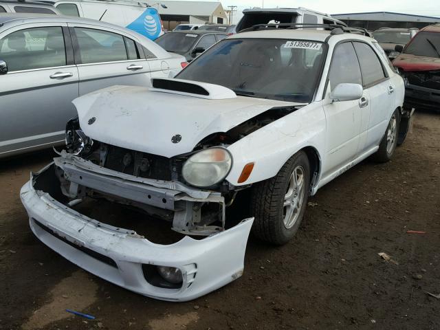 JF1GG296X2G818719 - 2002 SUBARU IMPREZA WR WHITE photo 2