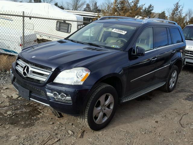 4JGBF7BE5BA630419 - 2011 MERCEDES-BENZ GL 450 4MA BLUE photo 2