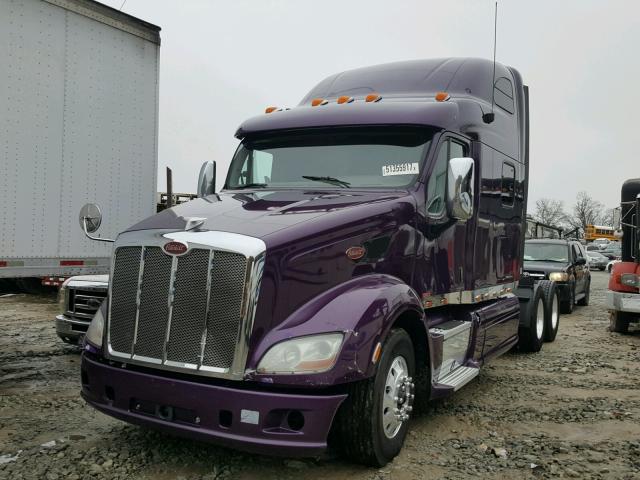 1XP4D49X2CD123548 - 2012 PETERBILT 587 PURPLE photo 2