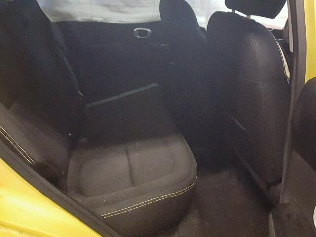 KNDJP3A52E7022186 - 2014 KIA SOUL + YELLOW photo 6
