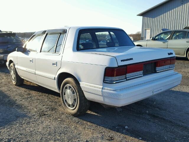 1P3XA4638PF511712 - 1993 PLYMOUTH ACCLAIM WHITE photo 3