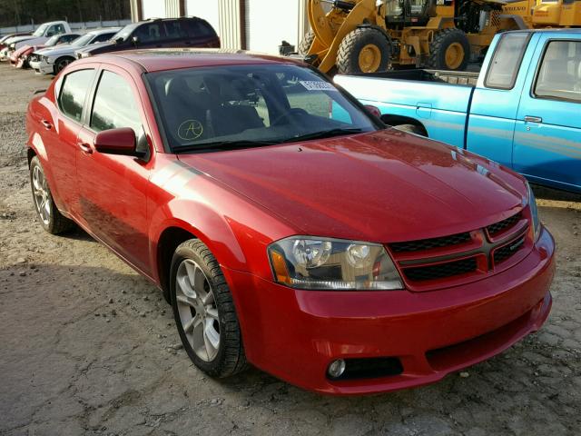 1C3CDZBG6DN711005 - 2013 DODGE AVENGER R/ RED photo 1