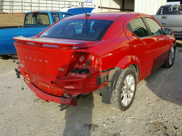 1C3CDZBG6DN711005 - 2013 DODGE AVENGER R/ RED photo 4