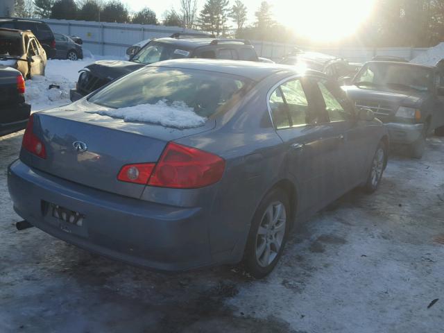 JNKCV51F26M617320 - 2006 INFINITI G35 BLUE photo 4