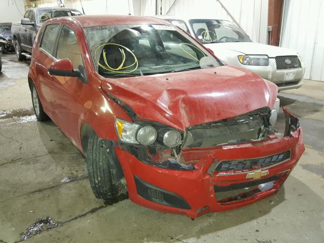 1G1JC6SBXD4183444 - 2013 CHEVROLET SONIC LT RED photo 1